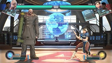 Nemesis & Chris vs Chun-Li & Ryu (Hardest AI) - Marvel vs Capcom: Infinite