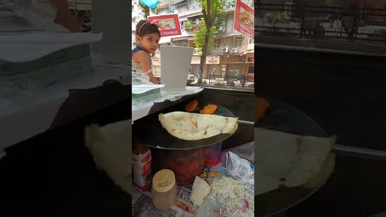 Mumbai Roadside Meals Cheese Frankie Roll Rs.20 only 