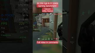 Valorant on RX 550 2gb