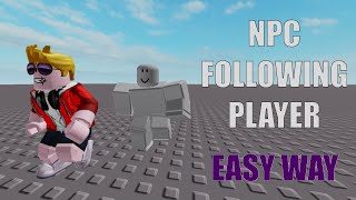 Making NPC follow closest player (easy way) - Roblox Studio NPC Tutorial