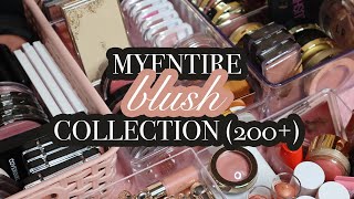 Sharing & Swatching My Entire Blush Collection (100+)!