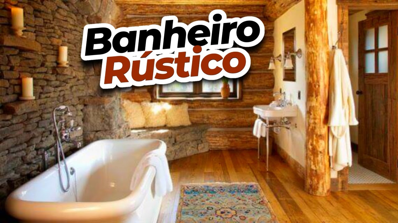 Banheiros rústicos: inspire-se com 30 modelos incríveis