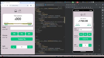 Tip Calculator App Using Flutter | Bill Split & Tip Percent Demo