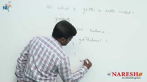 What is getter and setter method in Java | Core Java FAQs Videos | Naresh IT