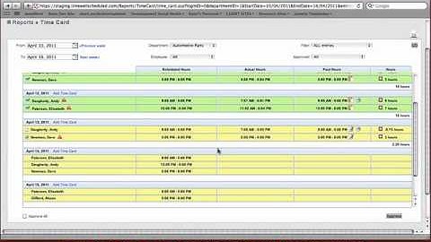 Timecard - TIMEwellSCHEDULED