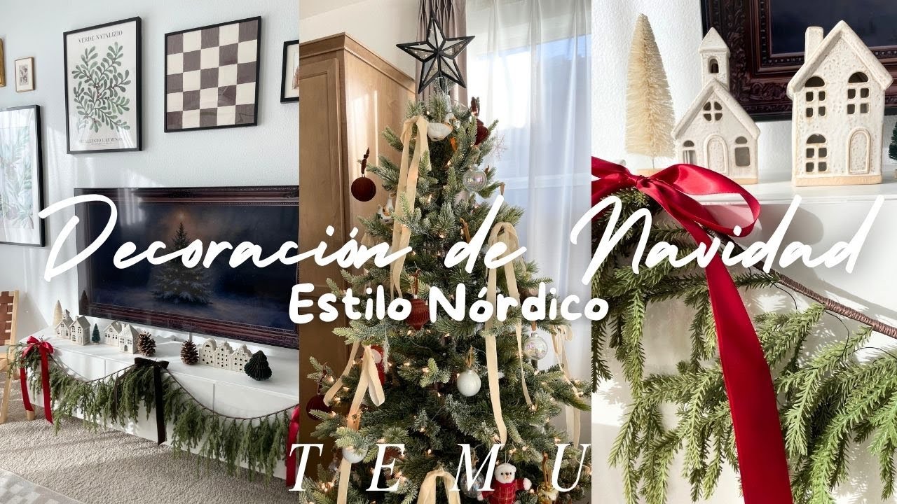 DECORANDO MI SALA PARA ESTA NAVIDAD 2025 ✨🎄CON TEMU