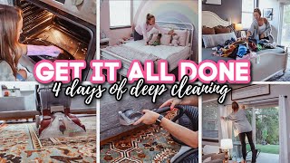 GET IT ALL DONE // 4 Days Of DEEP Cleaning // EXTREME CLEANING MOTIVATION