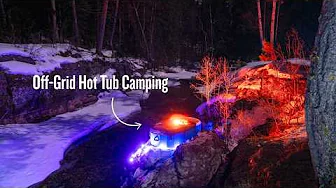 Truck Camping with a HOT TUB in Montana