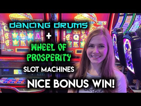 $8.80/SPIN! Dancing Drums and Wheel of Prosperity Phoenix Slot Machine! BONUS WIN!!