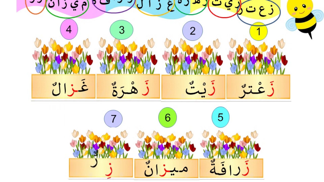اللغة العربية حرف الزاي فيديو 57 - YouTube