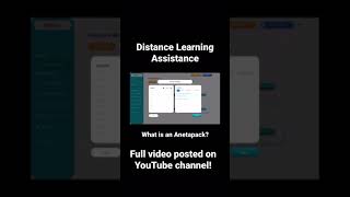 Homeschooling | Distance Learning | What is an Anetapack?
