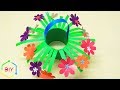DIY-Crafts For Kids/ How to make a Simple Paper Flower Pot
