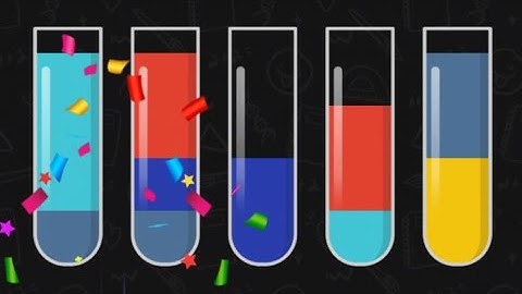 Water Color Sort Gameplay Video Water Colour Sort game playing Video level 15 & 16