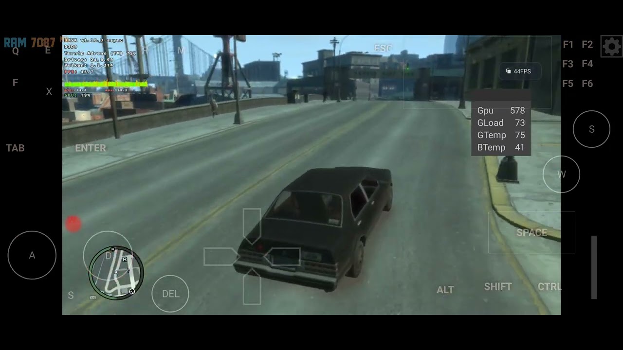 Test Nubia Red Magic 9 Pro GTA IV (GTA 4) Mobox Wow 64 (Snapdragon 8 Gen 3)