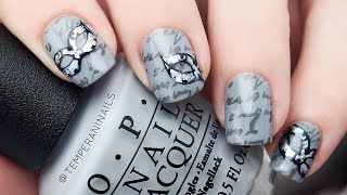 grey shades fifty nail tutorial
