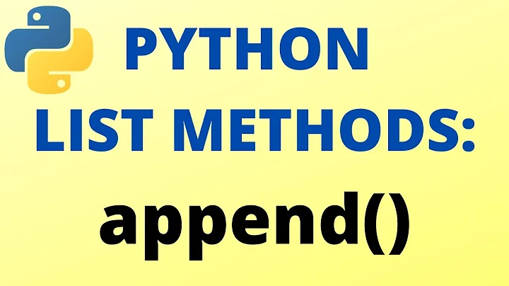 Python append() List Method - TUTORIAL