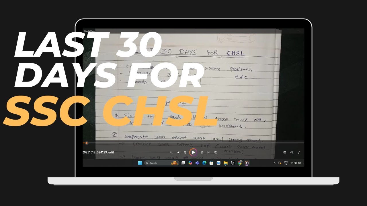 Last 30 days for SSC CHSL - YouTube