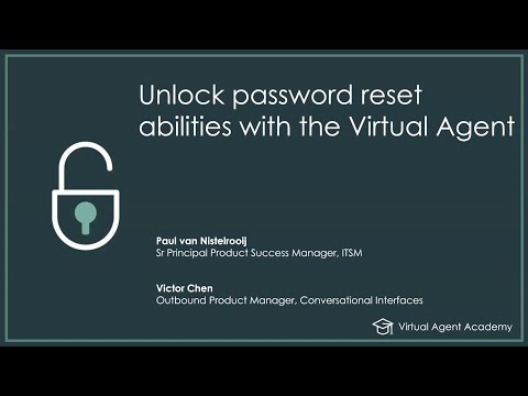 Virtual Agent Academy: Unlock password reset abilities with Virtual Agent