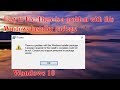 How to Fix There is a problem with this Windows Installer package