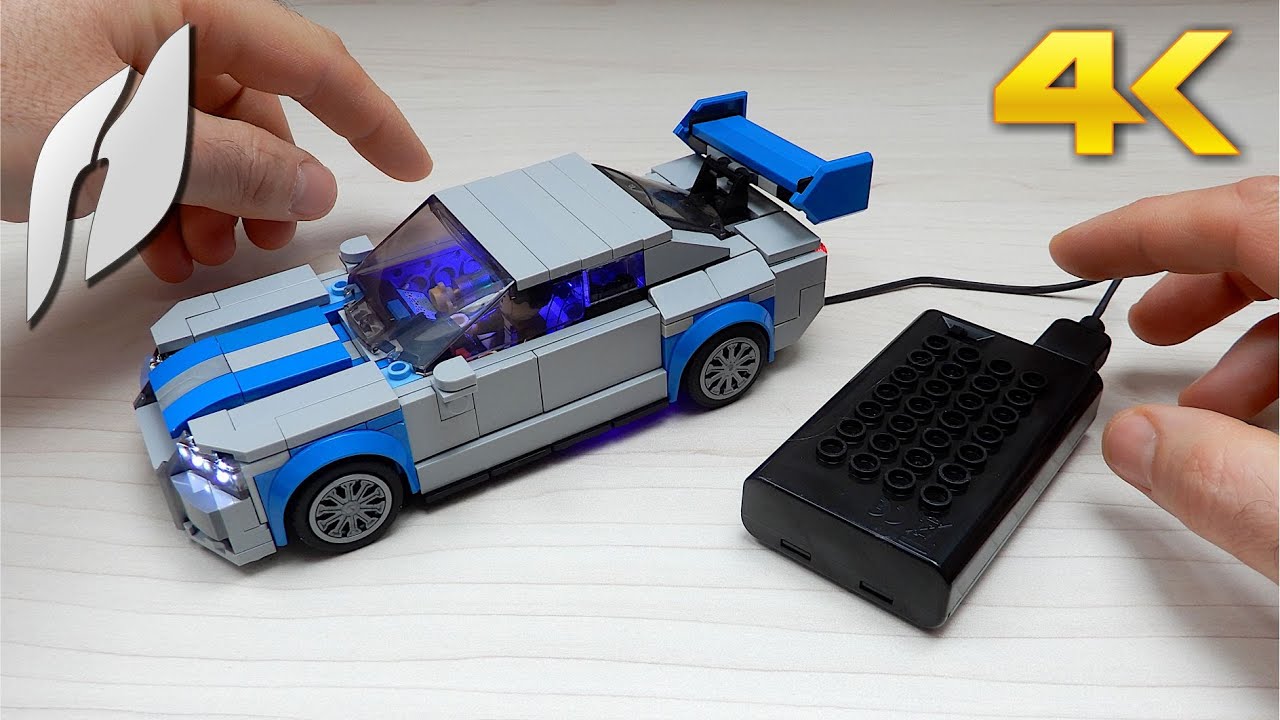 YEABRICKS LED-ljus för Lego-76917 Speed Fast 2 Furious Nissan Skyline GT-R  byggklossar modell (Lego set ingår inte)