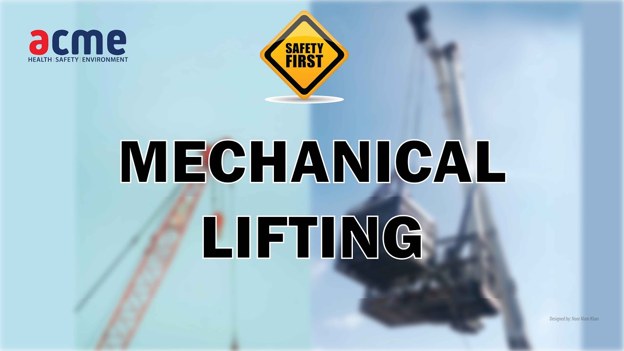 MECHANICAL LIFTING  | Training & Consultancy Organization | ACME
