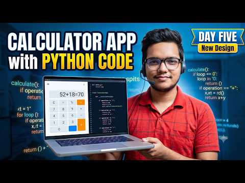 Python Day 5: Build a Calculator App from Scratch | Vidhya Gain #Python