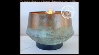 Modern contemporary copper table lamp