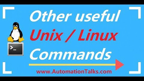 Unix For Testers - 14- Other useful Unix / Linux Commands
