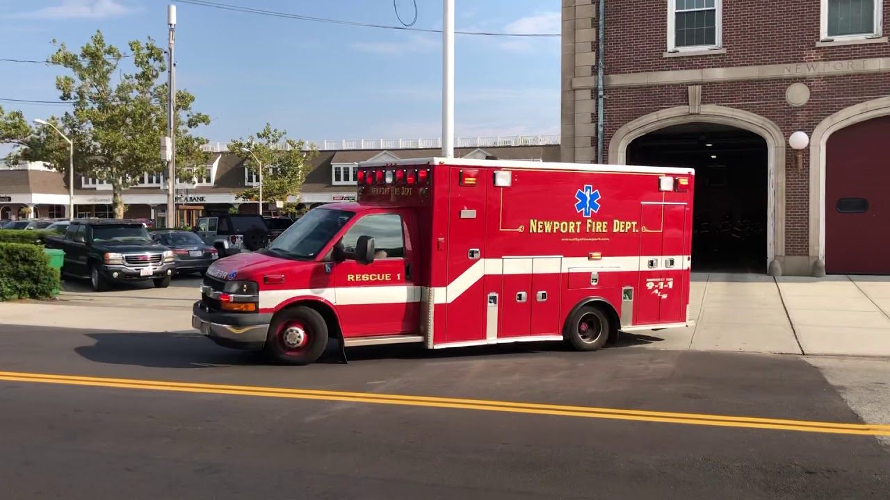Newport RI Rescue 1 Responding YouTube