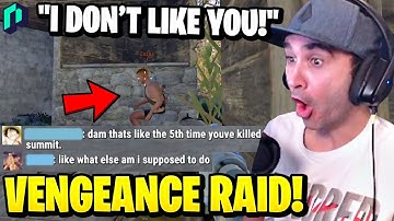 Summit1g Gets TARGETED by Stream Sniper in NoPixel Rust & Revenge Raids Him!