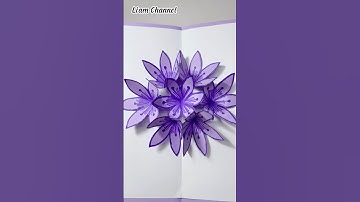 Làm thiệp Hoa Nở siêu dễ  #liamchannel #diy #papercraft