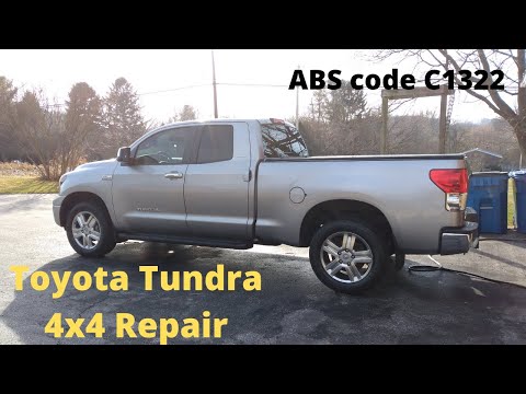 TOYOTA TUNDRA 4x4 not working fix C1322 ABS open circuit 89516-0C050 harness install