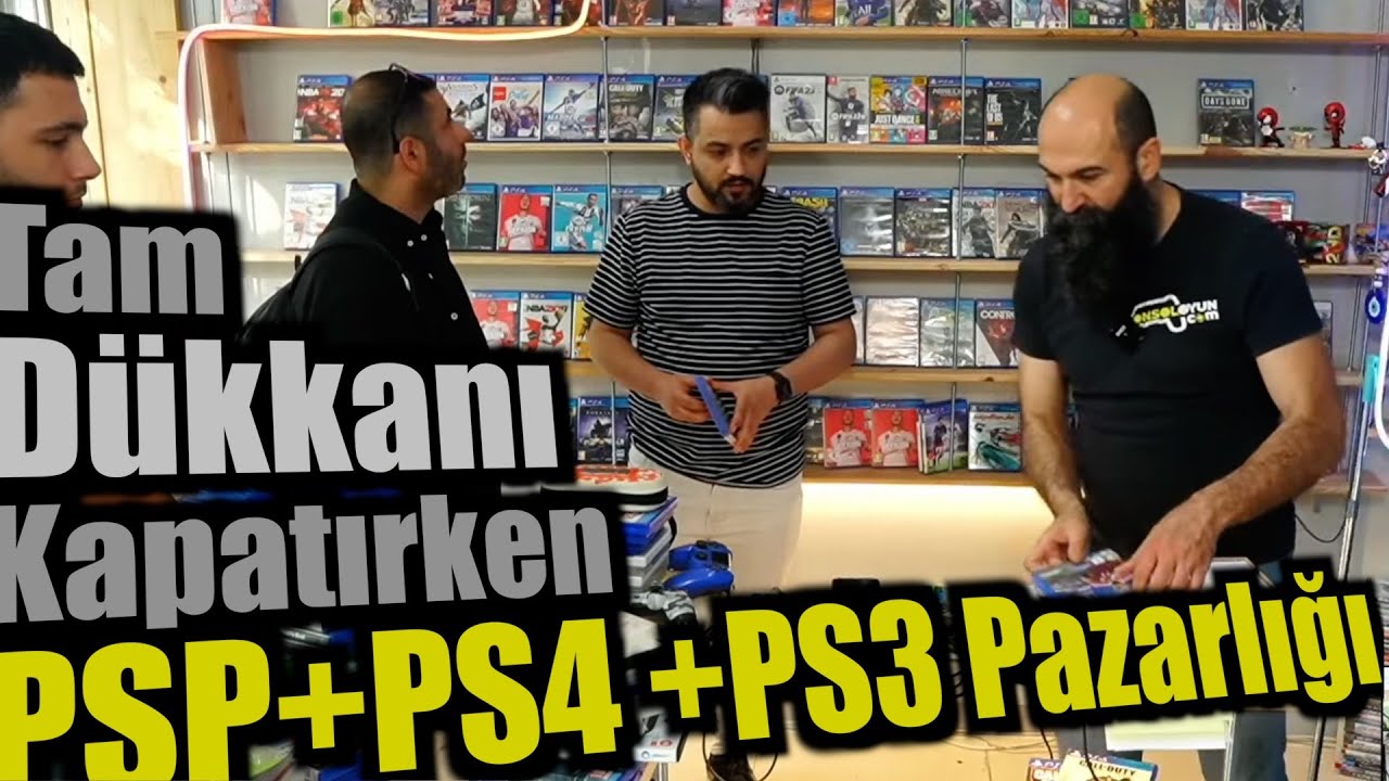 PS3 PSP ve PS4 Konsol Pazarlığı arada PS5 Oyun Satışı