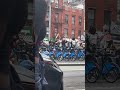 No gym membership? No problem! New Yorkers turn locked rental bicycles into stationary bikes for ...