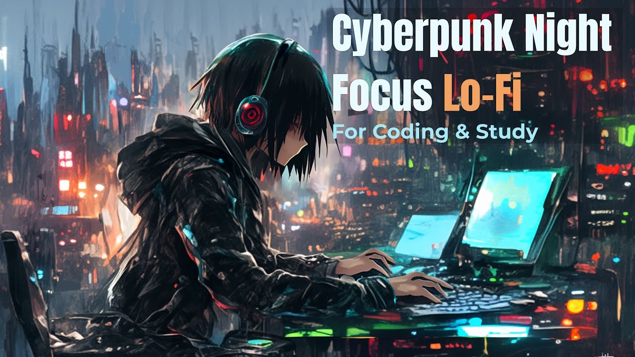 Silent Cyberpunk Workspace Lo-Fi — Deep Focus Music for Study & Late Night Work