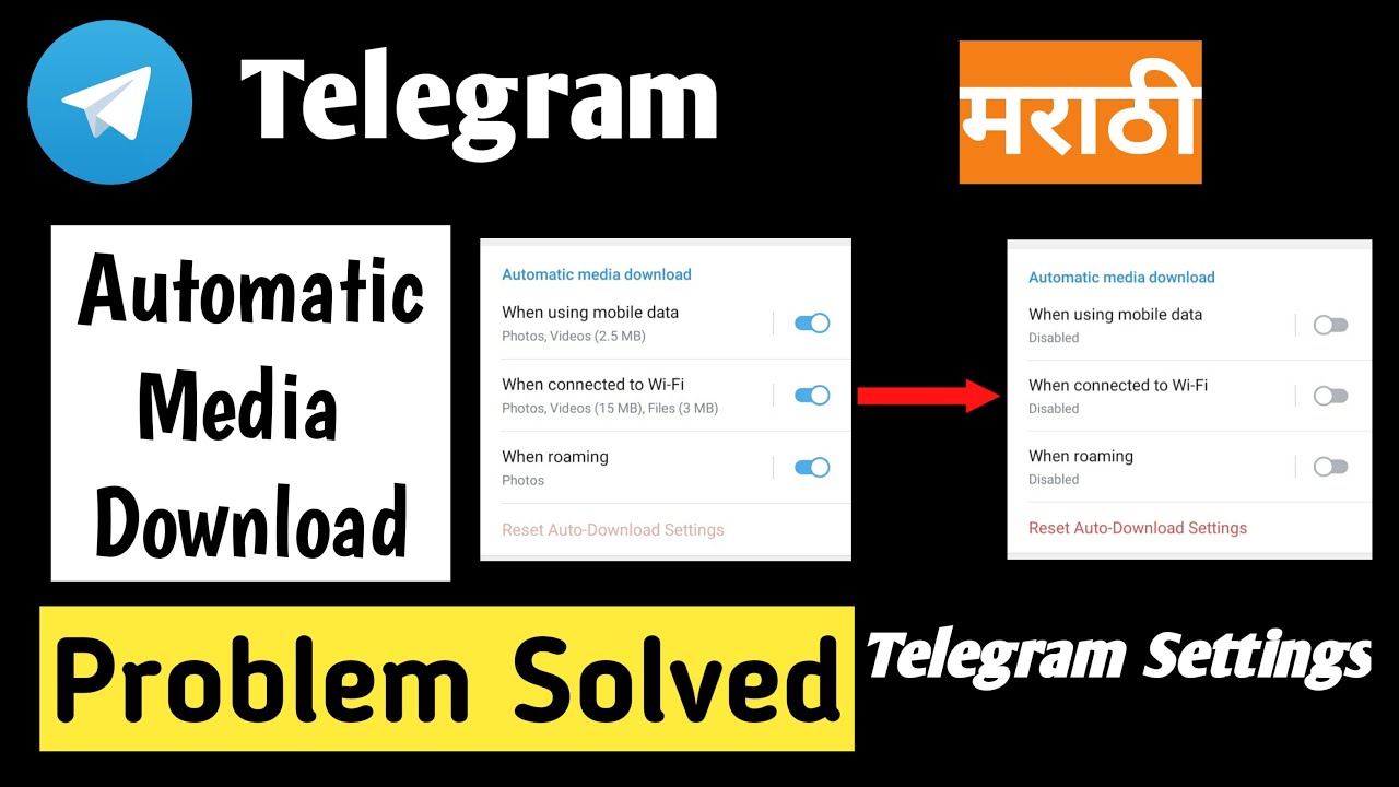 Telegram Auto Download Problem Solved | Telegram मध्ये Auto Download बंद कसा करायचा
