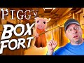 Roblox Piggy In Real Life!!  Escape Room Box Fort!  Thumbs Up Family