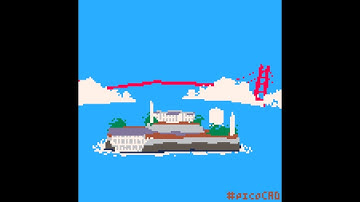 The Rock making of timelapse in #picoCAD