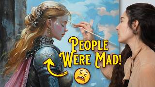 Why This Painting Caused So Much Drama Online 😅...plus My Oil Painting Techniques!