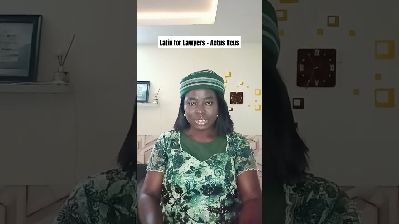 Latin for Lawyers Ep 9: Actus Reus #bartalkwithola #latinforlawyers