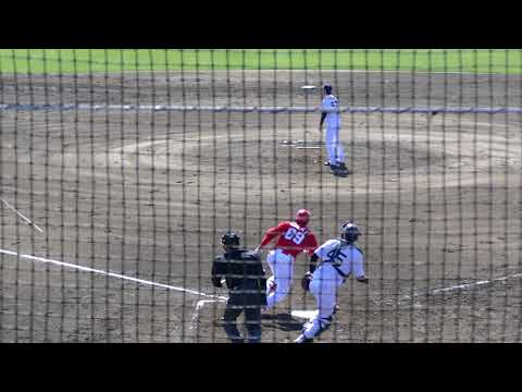 青木陸 レフト前ヒット 広島カープ 二軍 20180310
