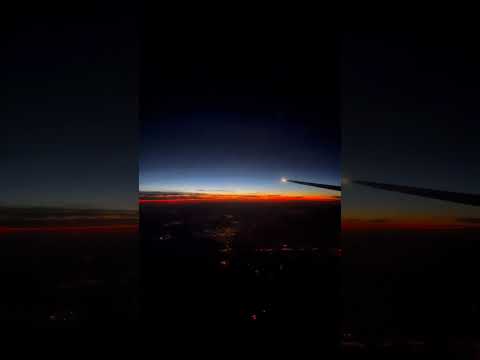 Sunset in the air #airline #travel #airplane #airplaneambience #aviation #travelling by Travel with Maxx