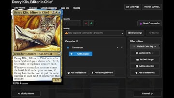Denry Klin, Editor in Chief Deck Tech: Maximizing Value and Counters! EDH Deck Tech