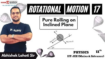 Rotational Motion 17 - Pure Rolling on Inclined Plane & Angular Impulse | Physics | 11th-JEE | CBSE
