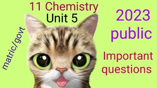 11 Chemistry Unit 5 important questions/sea chemistry cc