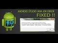 Error launching android studio jvm jdk javahome error fixed