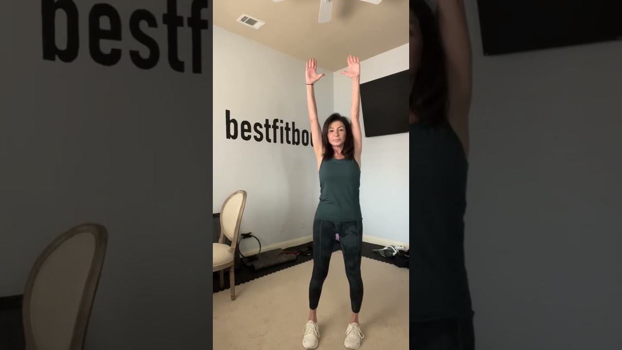 Steady Strength workout. Slow paced workout using your own resistance and dumbbells.  