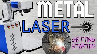 Engraving METAL With A Fiber Laser - Getting Started // Omtech 30w