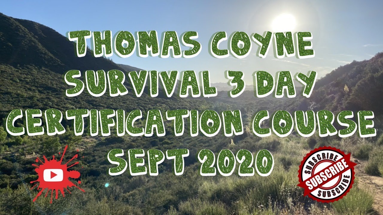 BUSHCRAFT & SURVIVAL FIRST AID Thomas Coyne Survival School 3 Day Course