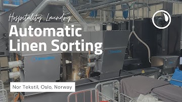Automatic Hospitality Linen Sorting • Inwatec at Nor Tekstil in Oslo, Norway